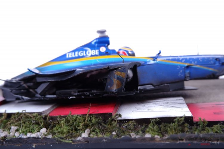 BAR 01 - R. Zonta 1999, nehoda Spa, 1:18