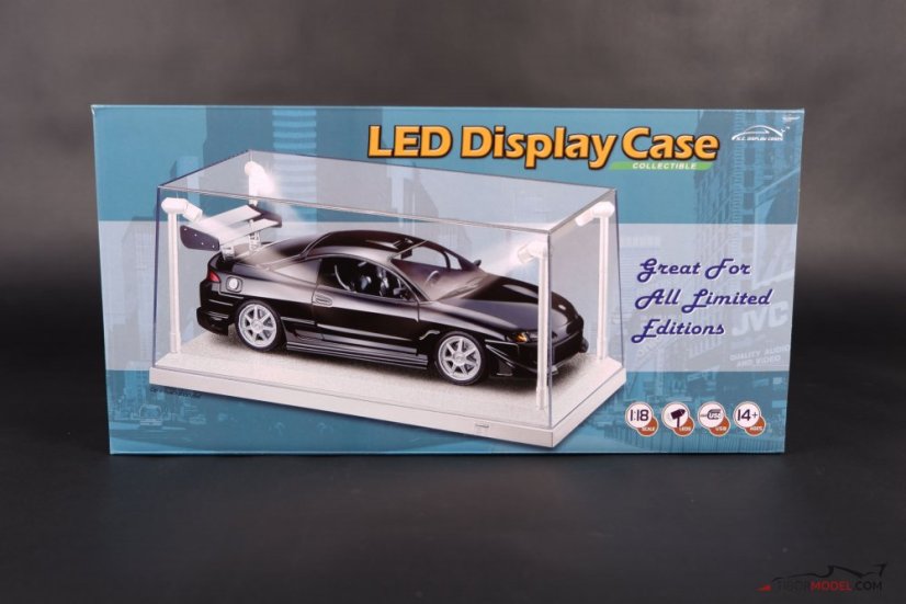 Showcase with LED lights for the 1:18 scale models