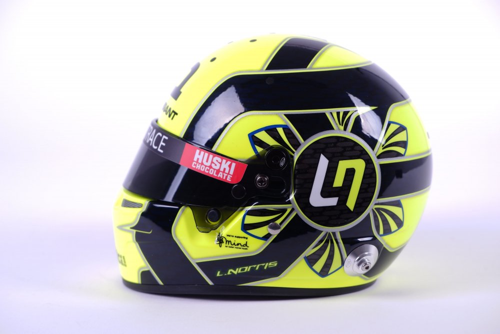 Helmet Lando Norris 2021 McLaren Quadrant, 1:2 Bell | Tibormodel.com