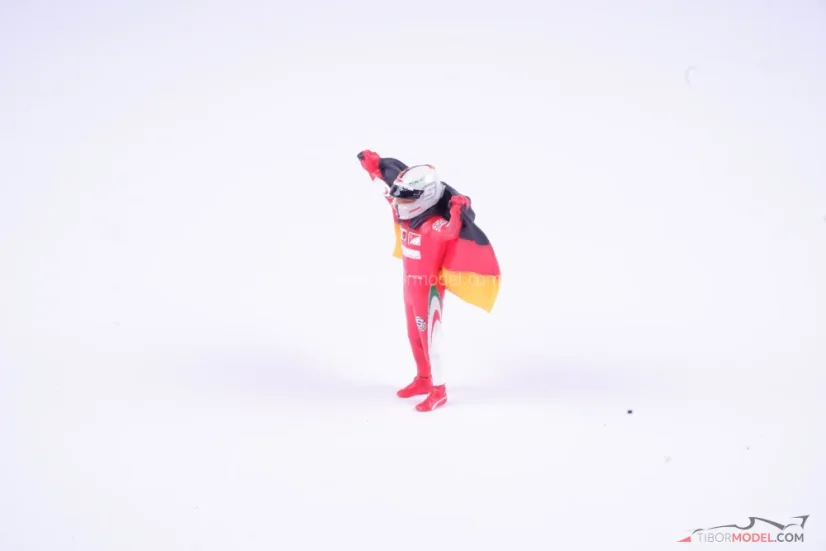 Sebastian Vettel s vlajkou, Scuderia Ferrari 2016, 1:43 Cartrix