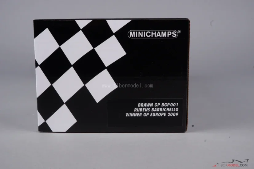 Brawn GP BGP001 - Rubens Barrichello (2009), Winner GP Europe, 1:18 Minichamps