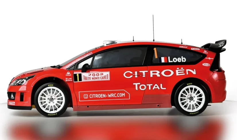 Citroen C4 WRC Sebastien Loeb Rally, stavebnica, 1:8 Ixo