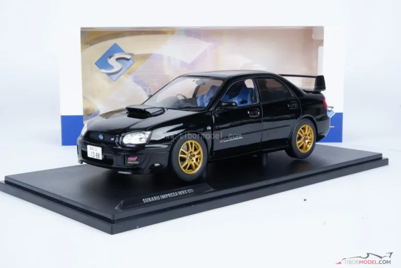 Subaru Impreza WRX STi (2004) fekete, 1:18 Solido