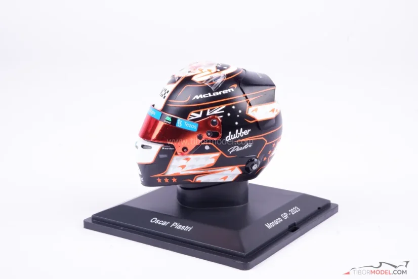 Oscar Piastri 2023, GP Monaco McLaren helmet, 1:5 Spark