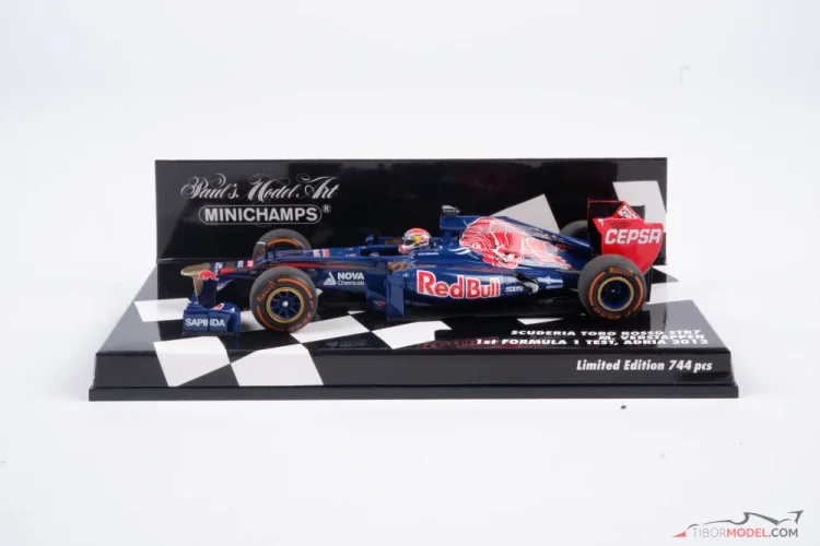 Miniature F1 1/43 Minichamps – SCUDERIA TORO ROSSO VERSTAPPEN – Test Adria 2012 (Réf 417 149933)