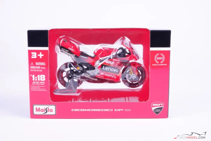 Ducati Desmosedici - Francesco Bagnaia (2023), 1:18 Maisto