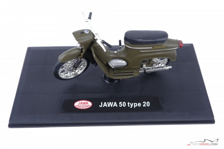 Jawa 50 Pionier typ 20 (1967) 1:18 Abrex - zelená vojenská