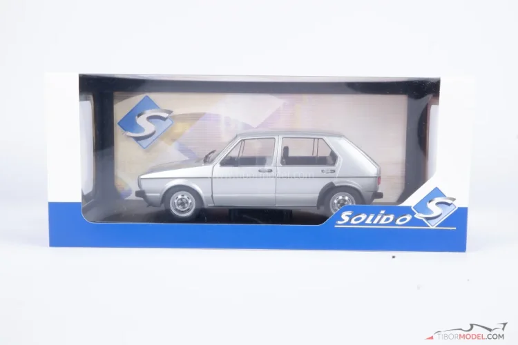 Volkswagen Golf L (1983) šedý, 1:18 Solido