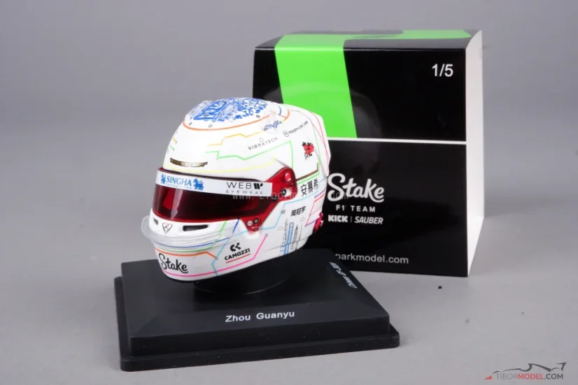 Zhou Guanyu 2024 Chinese GP, Sauber helmet, 1:5 Spark