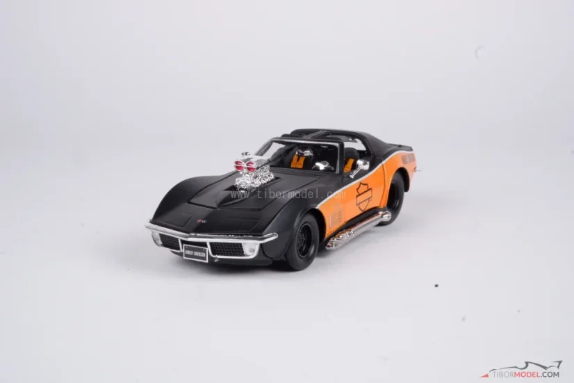 Chevrolet Corvette Stingray (1970) Harley Davidson, 1:24 Maisto