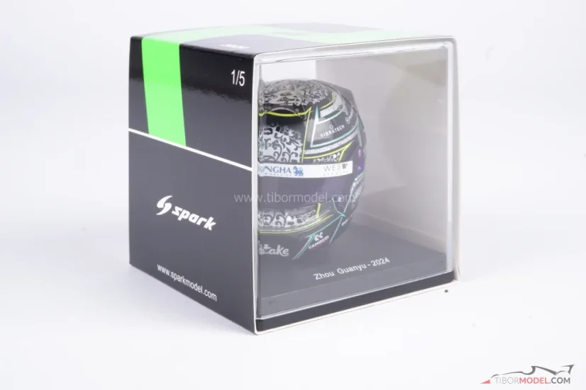 Zhou Guanyu 2024, Sauber helmet, 1:5 Spark
