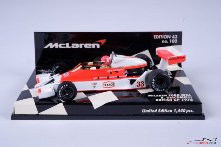 McLaren M26 - Bruno Giacomelli (1978), 1:43 Minichamps