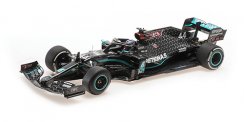 Mercedes W11 - Lewis Hamilton (2020), British GP, with flat tyre, 1:43 Minichamps