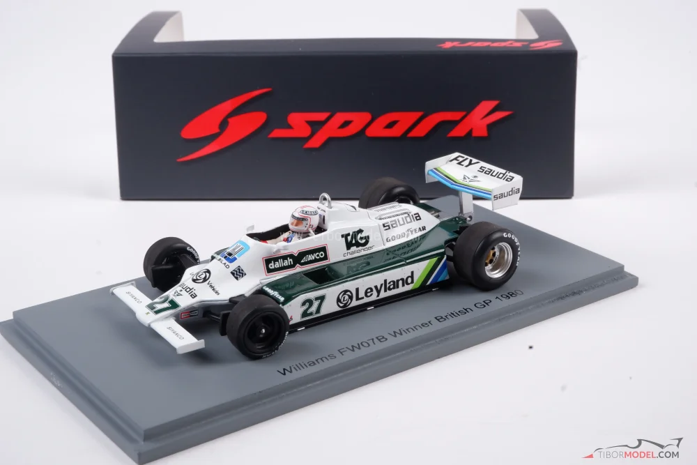 Model Williams FW07B Jones British GP 1980, 1:43 Spark