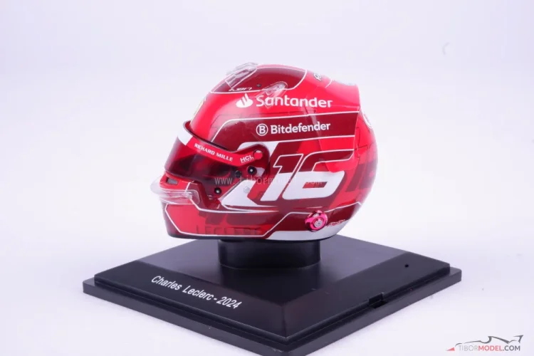 Charles Leclerc 2024 mini prilba, Ferrari, 1:5 Spark Charles Leclerc 2024 mini prilba, Ferrari, 1:5 Spark