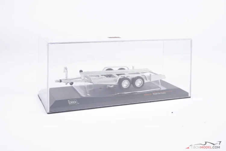 Single car trailer, silver, 1:43 Ixo