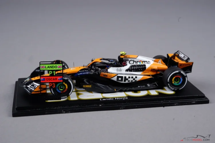 Model McLaren MCL38 Norris Singapore 2024, 1:43 Spark | Tibormodel.com