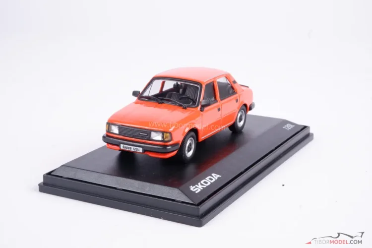 Škoda 120L (1984), oranžová, 1:43 Abrex