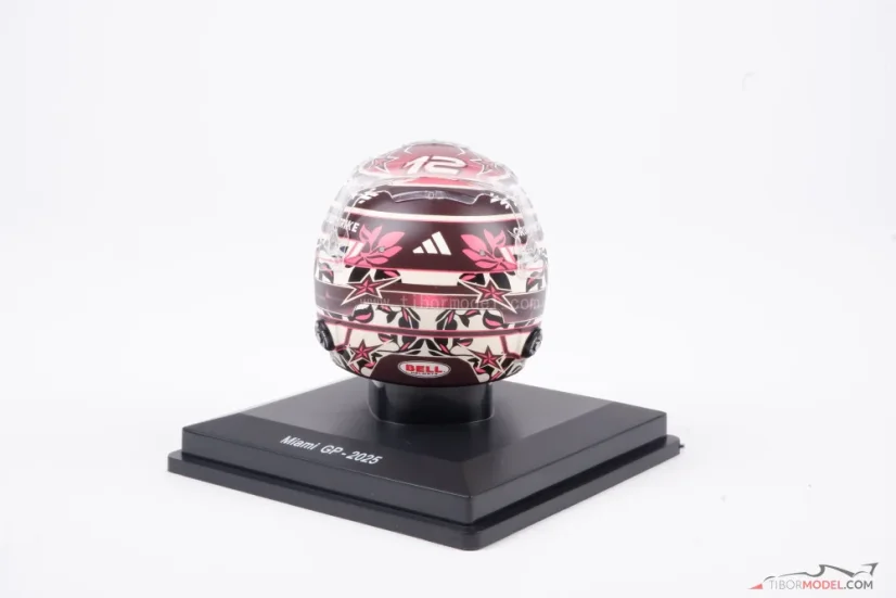 Kimi Antonelli 2025 Miami Nagydíj mini sisak, Mercedes, 1:5 Spark