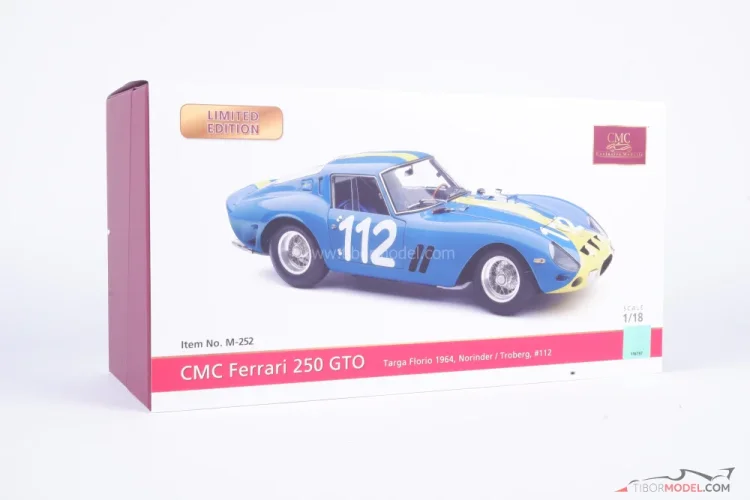 Ferrari 250 GTO - U. Norinder /P. Troberg, Targa Florio 1964, 1:18 CMC