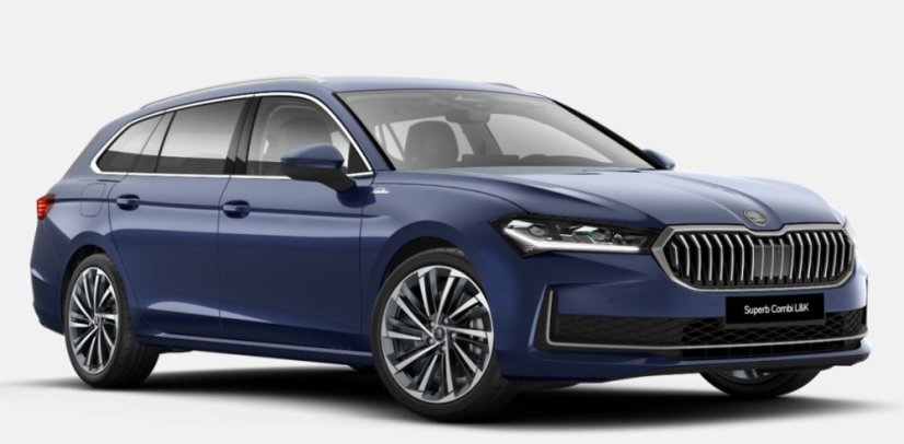 Skoda Superb Combi L&K 130 (2024) ezüst, 1:18 Solido
