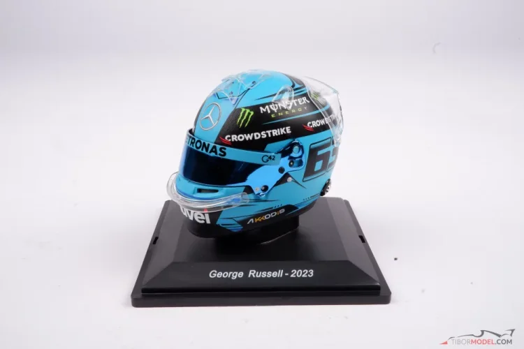 George Russell 2023, Mercedes helmet, 1:5 Spark