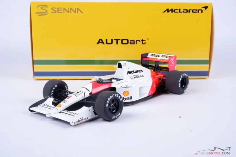 McLaren MP4/6 - Ayrton Senna (1991), with McLaren logo, 1:18 AUTOart