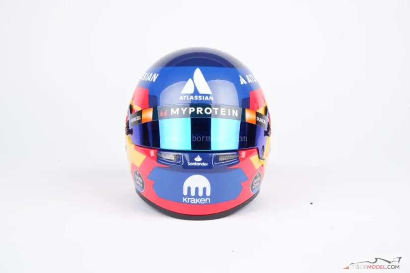 Carlos Sainz 2025 Williams mini helmet, 1:2 Bell