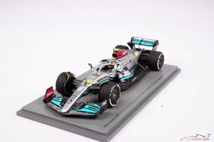 Model car Mercedes W13 Hamilton 2022, 1:43 Spark | Tibormodel.com