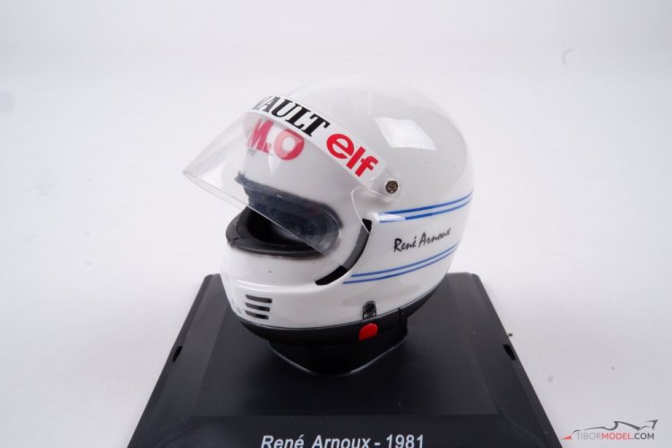 René Arnoux 1981 Renault prilba, 1:5 Spark