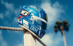 Charles Leclerc 2025 Miami GP mini helmet, Ferrari, 1:5 Looksmart