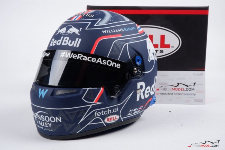 Alex Albon 2022 Williams helmet, 1:2 Bell