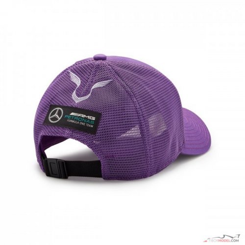 Lewis Hamilton Mercedes cap 2022 trucker, purple