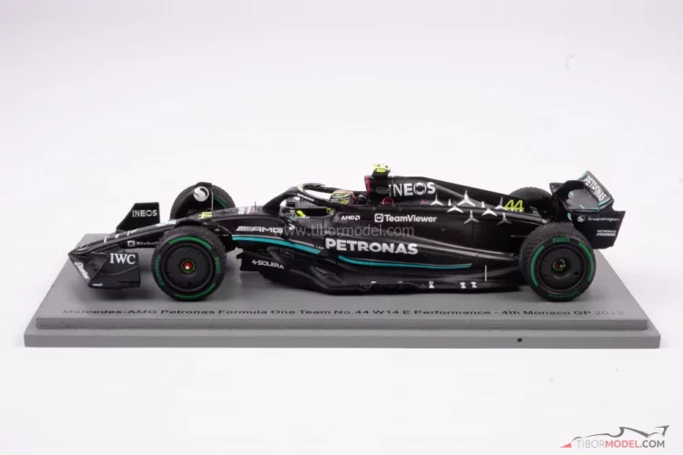 Model car Mercedes W14, Lewis Hamilton 2023, Spark | Tibormodel.com