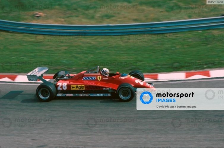Ferrari 126C2 - Didier Pironi (1982), Győztes Holland Nagydíj, figura nélküli kiadás, 1:18 GP Replicas
