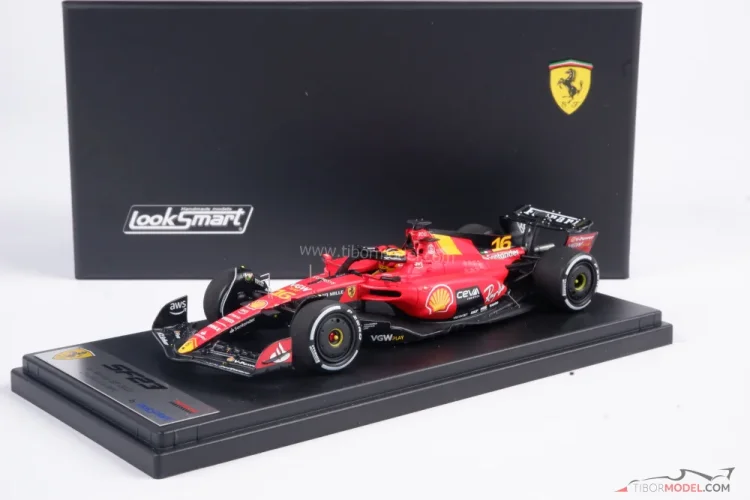 Miniature Ferrari Leclerc 2023 1/43 Looksmart - Neuve, Collection