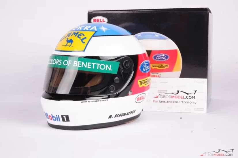 Michael Schumacher Camel Benetton 1992 přilba, VC Belgie, 1:2 Bell