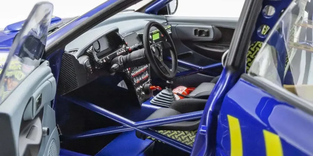 Interior of the Subaru Impreza made by Kyosho